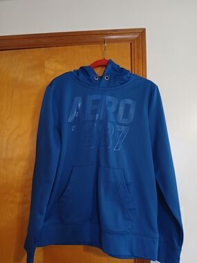 Aeropostale Royal Blue 1987 Pullover Hoodie
